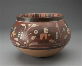 Bowl Depicting Birds and Flowers, 180 B.C./A.D. 500. Creator: Unknown.