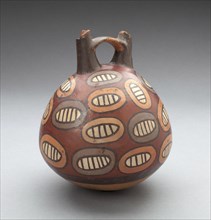 Double Spout Vessel Depicting Repeated Motifs, Possibly Beans, 180 B.C./A.D. 500. Creator: Unknown.