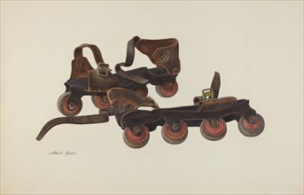 Roller Skates, c. 1941. Creator: Albert Rudin.