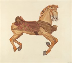Carousel Horse, c. 1938. Creator: Albert Ryder.