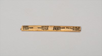 Balance-Beam Scale with Incised Circles in Paddle-like Design, A.D. 1000/1470. Creator: Unknown.