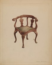 Corner Chair, 1936. Creator: Lorenz Rothkrantz.