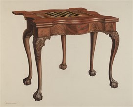 Gaming Table, 1940. Creator: M. Rosenshield-von-Paulin.