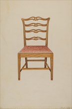 Ladderback Chair, 1935/1942. Creator: Albert Ryder.