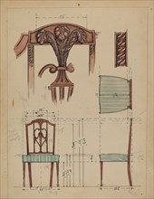 Side Chair, c. 1936. Creator: M. Rosenshield-von-Paulin.