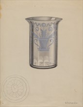 Stiegel Water Tumbler, c. 1936. Creator: Erwin Schwabe.