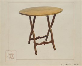 Table, c. 1937. Creator: Vincent P. Rosel.