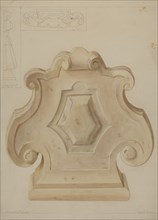 Marble Ornament (from top of mantelpiece), c. 1937. Creator: Manuel G. Runyan.