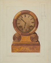 Shelf Clock, c. 1937. Creator: Manuel G. Runyan.
