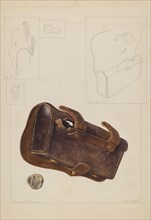Cartridge Box and Bullet, c. 1937. Creator: Manuel G. Runyan.