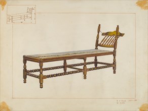 Daybed, c. 1938. Creator: Vincent P. Rosel.