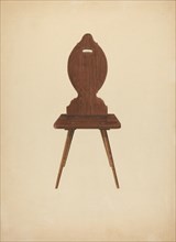 Zoar "Peasant" Chair, c. 1941. Creator: Ralph Russell.