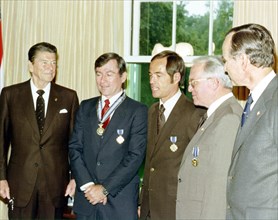 President Reagan Presents Medals, 1981. Creator: NASA.