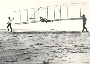 Wright Brothers' Glider Tests, Kill Devil Hills, North Carolina, USA, October 10, 1902.  Creator: NASA.