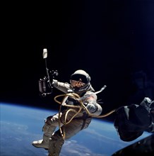 Ed White performs first U.S. spacewalk, 1965. Creator: James A McDivitt.