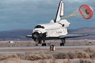 STS-53 lands at Edwards Air Force Base, USA, December 9, 1992. Creator: NASA.