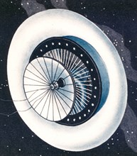 Noordung's Space Station Habitat Wheel, 1929. Creator: NASA.
