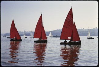 Yachts, Instow, North Devon, Devon, 1963. Creator: Norman Barnard.