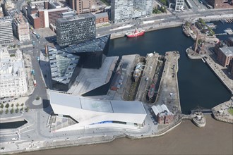 Canning Dock and the Museum of Liverpool, Liverpool, 2015. Creator: Historic England.