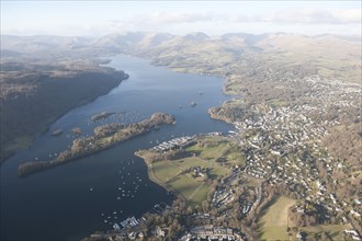 Belle Isle and Bowness-on-Windermere, Cumbria, 2015. Creator: Historic England.
