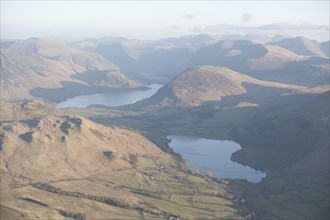 Loweswater and Crummock Water, from the north-west, Cumbria, 2015. Creator: Historic England.