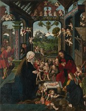 The Adoration of the Christ Child, c. 1515. Creator: Jacob Cornelisz. van Oostsanen.