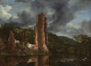 Landscape with the Ruins of the Castle of Egmond, 1650/55. Creator: Jacob van Ruisdael.