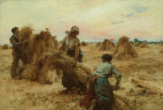 The Harvesters, 1888/89. Creator: Leon-Augustin Lhermitte.