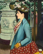 An Elegant Woman at the Élysée Montmartre (Élégante à l’Élysée Montmartre), 1888. Creator: Louis Anquetin.