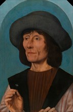 Portrait of a Man with a Pink, 1500/10. Creator: Quentin Metsys I.
