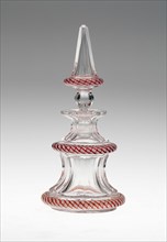 Perfume Bottle with Stopper, Lunéville, Late 19th century. Creator: Baccarat Glasshouse.