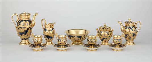 Tea and Coffee Service, Paris, c. 1820. Creator: Denuelle Porcelain Manufactory.