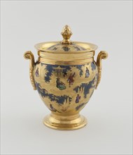 Sugar Bowl, Paris, c. 1820. Creator: Denuelle Porcelain Manufactory.