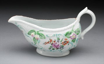 Sauceboat, Derby, 1760/70. Creator: Derby Porcelain Manufactory England.