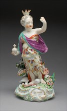 Allegorical Figure of Europe, Derby, 1770/80. Creator: Derby Porcelain Manufactory England.