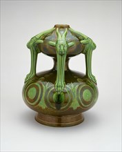 Grotesque Vase, Swadlincote, c. 1893. Creator: Christopher Dresser.