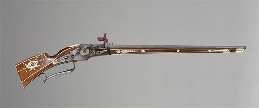 Wheellock Carbine for the Bodyguard of Wolf Dietrich von Raitenau, Prince-Archbishop..., 1600. Creator: Valentin Klett.