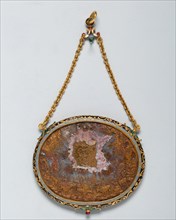 Pendant with a Cameo of Orpheus Charming the Animals, Europe, c. 1550-c. 1600 (cameo). Creator: Unknown.