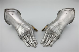 Pair of Fingered Gauntlets, Milan, c. 1580/1600. Creator: Unknown.
