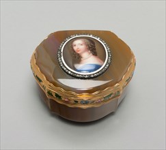 Snuff Box: Portrait of Henrietta, Duchesse d'Orleans, France, 18th century. Creator: Unknown.