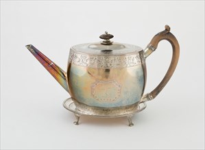Teapot and Stand, London, 1790. Creator: William Vincent.