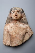 Bust of a Man, Egypt, New Kingdom, Dynasty 18 (about 1550-1295 BCE). Creator: Unknown.