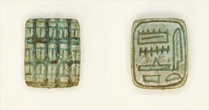 Plaque: 15 Scarabs/”Amun is Satisfied”, Egypt, Middle Kingdom, Dynasty 12 (about 2055-1650 BCE)... Creator: Unknown.