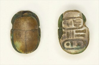 Scarab: Menkheperra (Thutmose III), Egypt, Third Intermediate Period, Dynasty 22 (abt 945-715 BCE). Creator: Unknown.