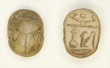 Scarab: Wish Formula, Egypt, New Kingdom-Late Period, Dynasties 18-26 (about 1295-525 BCE). Creator: Unknown.