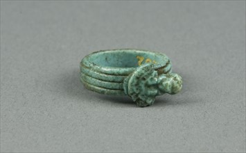 Ring: Aegis of Sekhmet/Bastet, Egypt, New Kingdom-Third Intermediate Period, Dynasty 15-25... Creator: Unknown.