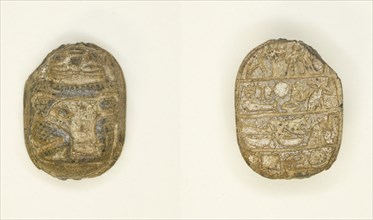 Scarab: Inscription, Egypt, Middle Kingdom (about 2055-1650 BCE). Creator: Unknown.