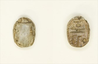 Scarab: Amun-Re, Egypt, New Kingdom-Late Period, Dynasties 18-26 (about 1550-525 BCE). Creator: Unknown.