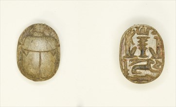 Scarab: Gods and Hieroglyphs, Egypt, New Kingdom-Late Period, Dynasties 18-26 (about 1550-525 BCE). Creator: Unknown.