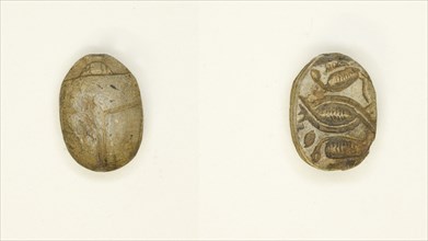 Scarab: Cobras Addorsed and Linked, Egypt, Second Intermediate Period, Dynasty 15 (abt 1650-1550 BCE Creator: Unknown.